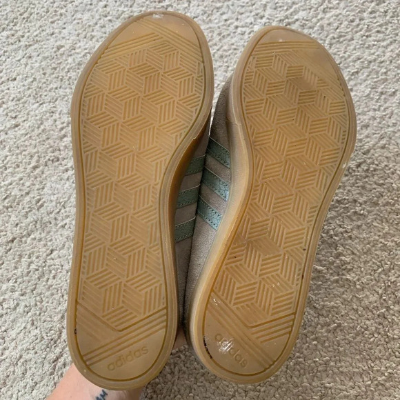 Adidas Old School Ortholite Cloud Suede Sneakers Brown Gray Gum Sole Size 8 - Picture 4 of 8